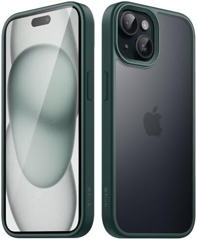 Matte Case for iPhone 15 Plus 6.7-Inch, Shockproof Military Grade Drop Protectio