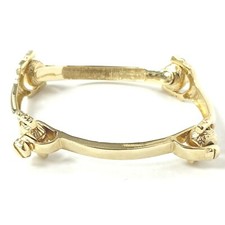 9ct Gold Baby Bangle Spanner Style 14.5g 4mm Wide UK Hallmarked