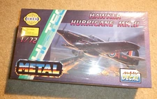 Vintage 1:72 Scale Smer Hawker Hurricane Airplane Model Kit Sealed Box SE0882
