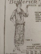 Antique Sewing Pattern 5364 Ladies Dress 1919-1923 -