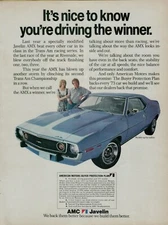 1973 AMC AMX Trans Am Championship Riverside Drive a Winner Vintage Print Ad