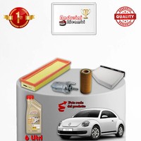 Set Service 4 Filter Und ÖL VW Beetle 2.5 125KW 170CV Von 2011->