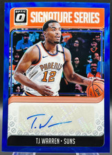 2018-19 Donruss Optic Signature Series TJ Warren 9/25 NM+ Phoenix Suns Blue Holo