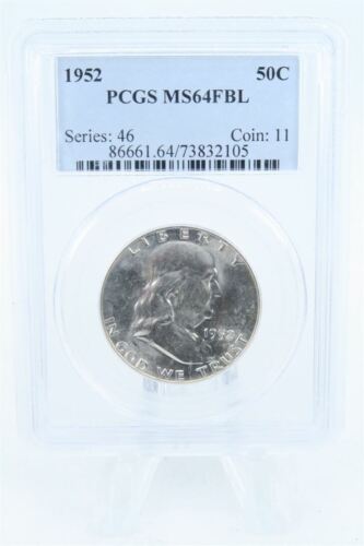 1952-P PCGS MS64FBL Franklin Half Dollar Full Bell Lines 50C - Picture 1 of 2