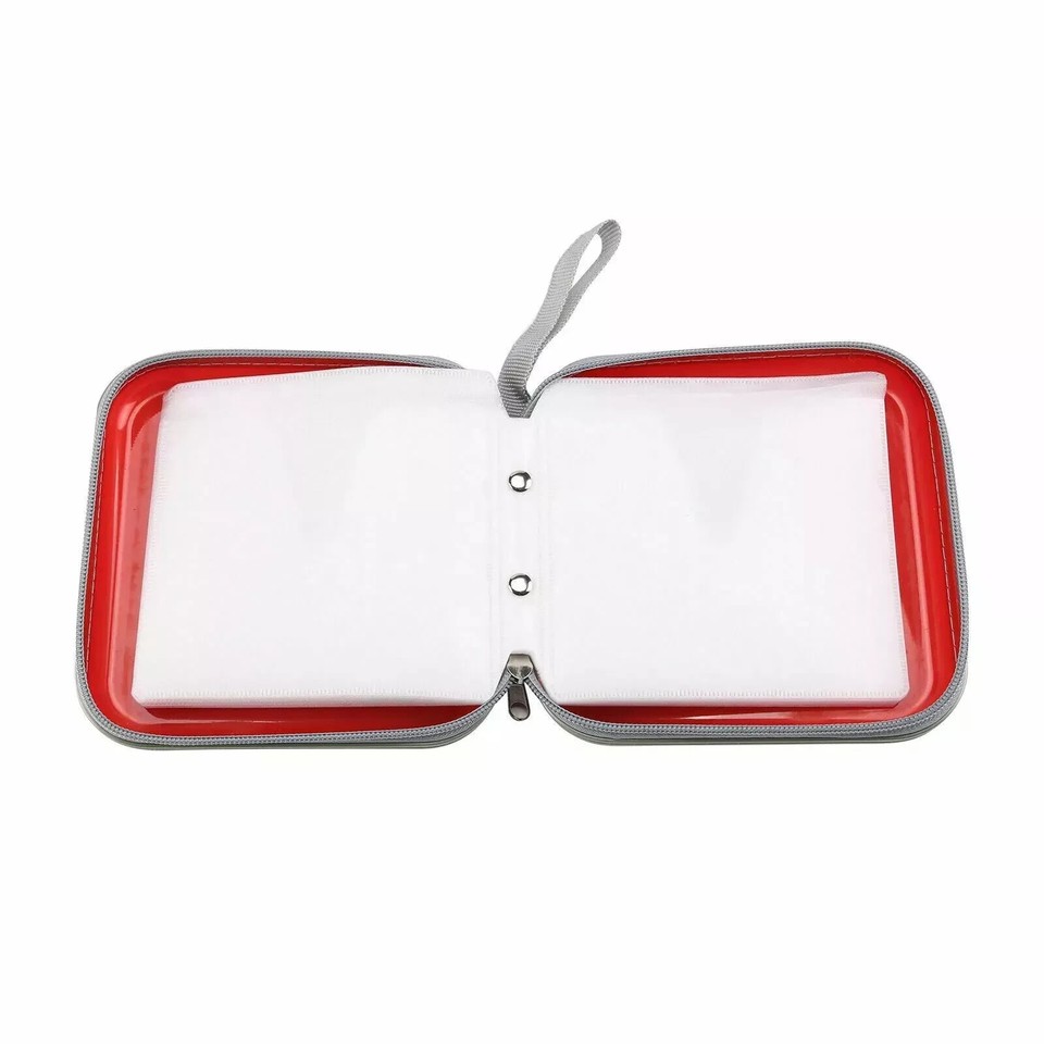 40 CD DVD Carry Case Disc Storage Holder CD Sleeve Wallet Ideal for In ...