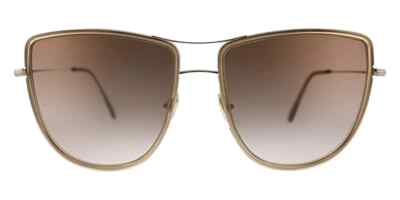 TOM FORD Tina FT759 TF759 28F Gold Pink Over Size Cat Eye Sunglasses 59-18-145