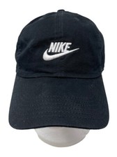 Nike Heritage 86 Black Embroidered Logo Hat OSFM Adjustable Strapback