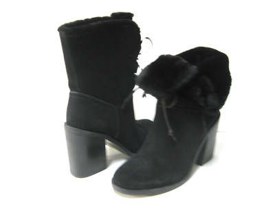 UGG JERENE WOMEN HIGH HEELS SUEDE BLACK US /UK /EU