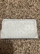 Vintage Saks Fifth Avenue Clutch Evening Hand Bag Purse Blue