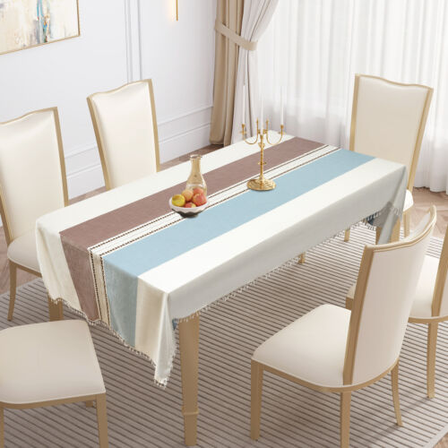 Rectangle?Table?Cloths Rustic?Tablecloth Table?Cover Waterproof 140*300cm - Picture 14 of 15