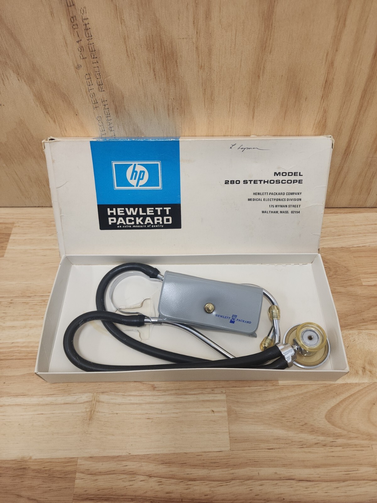 Vintage Hewlett Packard Model 280 Stethoscope in original box Read