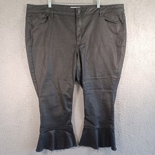 Lane Bryant Womens Black Pants Size 26R Mid-Rise Super Stretch Skinny Comfy