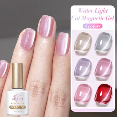 BORN PRETTY 10ml Sparkling Water Light Cat Magnetic Gel Nail Gel Polish Nail Art