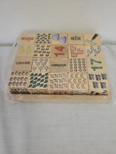 MELISSA  DOUG 123 PICTURE BLOCKS WOOD 20 W TRAY LEARNING NUMBERS 1-20