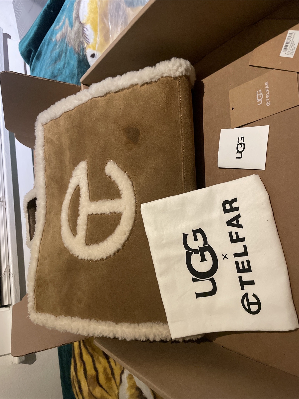 UGG × TELFAR Medium Tote Bag Chestnut — image 6