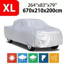 Pickup Truck Car Cover Waterproof UV Snow Dust Protector For Chevy Silverado