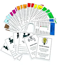 Monopoly Property Title Deed Cards Complete Set - Game Replacement Parts