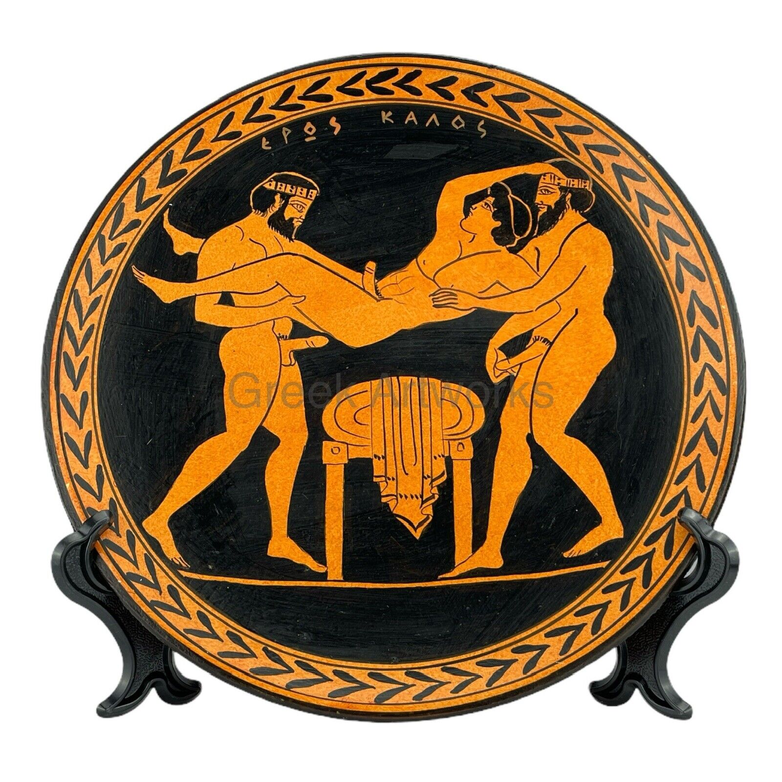 Homosexual Love Gay Sex Painting Ancient Greece Ceramic Plate Greek Pottery  | eBay