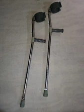 Drive Medical #10405-Lightweight Walking Forearm Crutches Adult Size- Adjustable