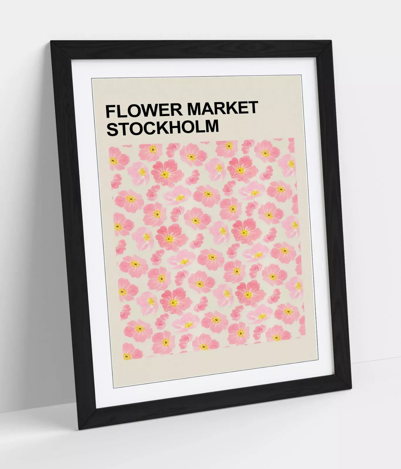 FLOWER MARKET STOCKHOLM FLOWERS FLORAL FRAMED ART PICTURE POSTER PRINT DECOR