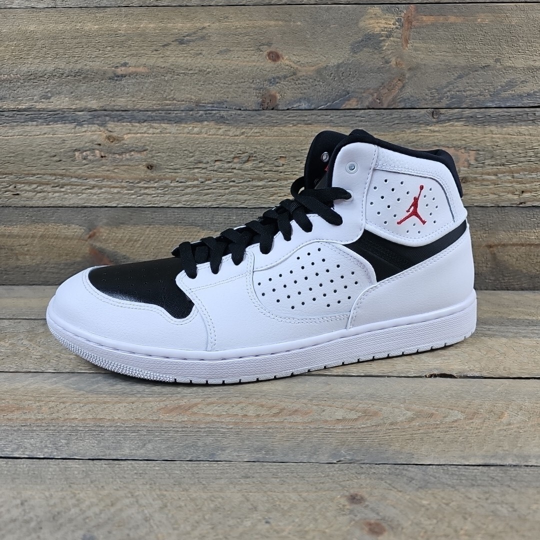 Nike Jordan Access Men's High Top Shoes White Gym-Red Black Sz 12