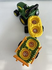 TOMY John Deere Tractor Old McDonald Had A Farm Hayride Toddler Toy WORKS