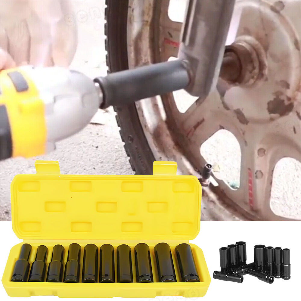 20pcs 832mm 1/2" Impact Socket Set Metric Imperial Drive Air Garage