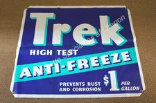 NOS Trek Anti Freeze Banner 36"x30" Sign Dealership Dealer GM OK