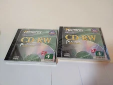 MEMOREX CD-RW PLATINUM 650MB 74 MINUTES LOT OF 2