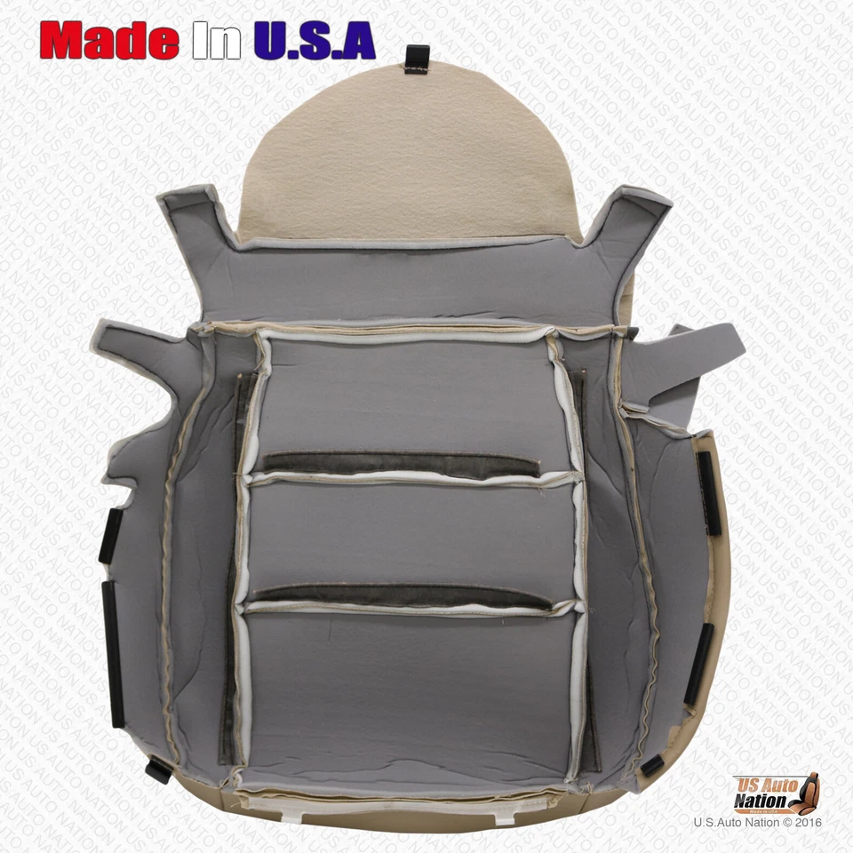 Para Acura RL 2005-2008 parte inferior de conductor y pasajero cubierta de cuero perforado tostado Foto 4 de 4