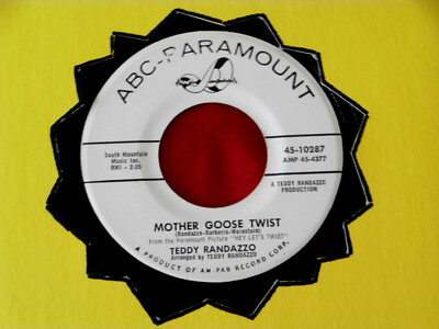 TEDDY RANDAZZO~ MOTHER GOOSE TWIST~ RARE PROMO~ VG++~ IT'S A  PITY~ROCKABILLY