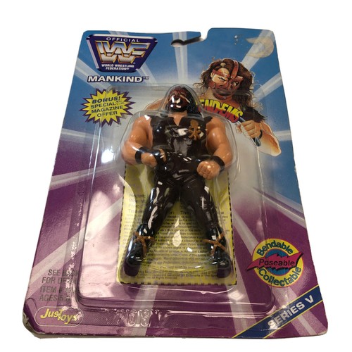 New Mankind Bend Ems WWF Action Figure Series V Ju...
