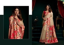 STEPNSHOP PREMIUM SAREE FESTIVAL WEAR WITH FANCY WORK 22010