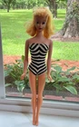 Vintage 1960 Blonde Ponytail #4 Barbie Doll With Blue Eyeshadow