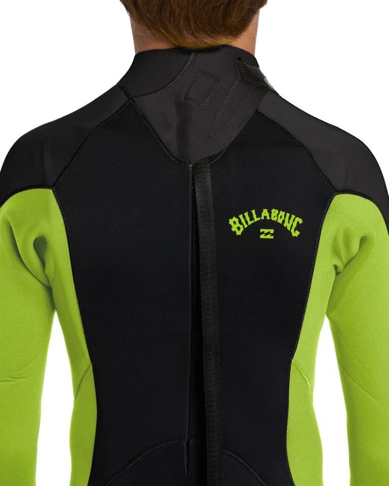 Traje de neopreno Billabong para niños de 4/3 mm con cremallera trasera manga larga Foto 4 de 4