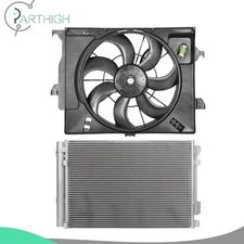 Radiator Cooling Fan & AC Condenser Car Electric For 2012-2013 Hyundai Accent