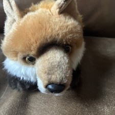 Miyoni By Aurora Realistic Laying Fox Plush 12" Soft Toy