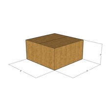 25 8x8x4 Kraft Brown Corrugated Shipping Boxes 32 ECT Single-Wall New