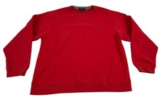 Nautica Red Fleece Pullover Sweatshirt. Men's - Size L