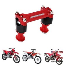 Motorcycle 1 1/8" 28MM Handlebar Risers Handle Bar Mount Clamp CNC for red