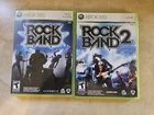 Rock Band 1 2 Microsoft Xbox 360 Complete With Box And Manuals Tested Working