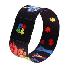 Autism Awareness Bracelet Elastic Wristband for Women Men Autism Awareness Jewel