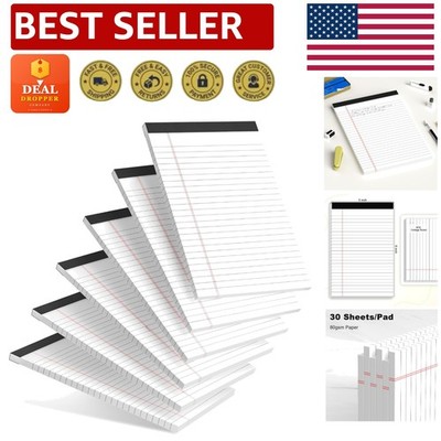 Luxury 5x8 Writing Pads - 6 College Ruled Notebooks for Students & Professionals