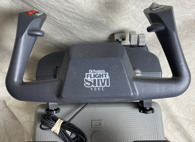 CH Products Flight Sim Yoke USB FSY211U Wired Controller AND**Pro Pedals* N085