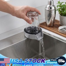 360° Rotating High Pressure Pull Out Glass Rinser Kitchen Sink Cup Bottle Washer