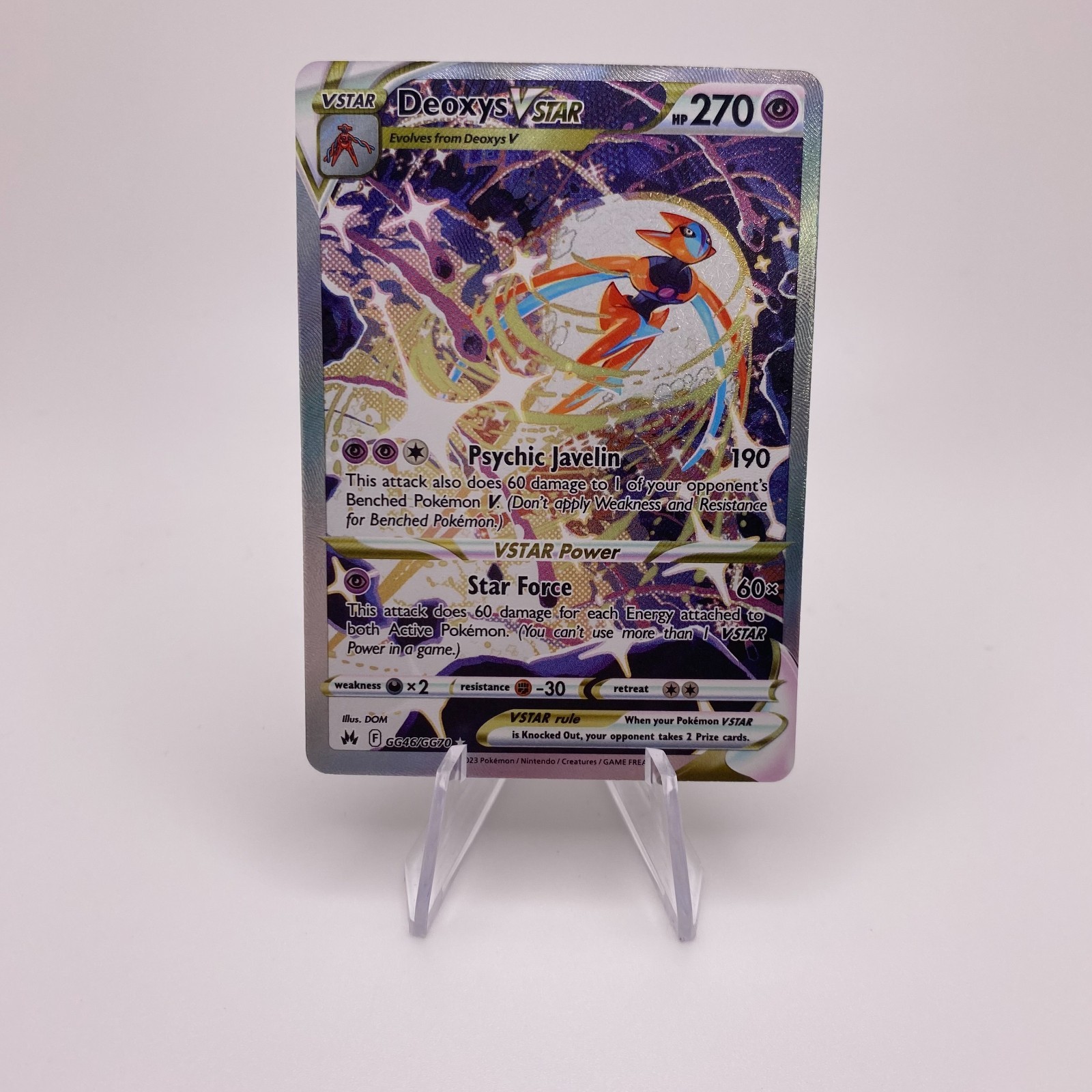 Pokemon - Deoxys VSTAR - GG46/GG70 - LP - Ultra - Crown Zenith Galarian Gallery
