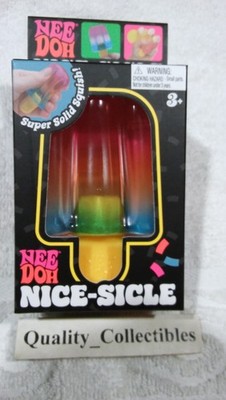 NEE DOH NICE-SICLE POPSICLE RAINBOW MULTICOLOR SQUISH TOY SQUEEZE STRESS NEEDOH