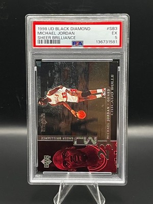 1998 UD Black Diamond Michael Jordan - Brilliance PSA 5 #23/230 Jersey Number