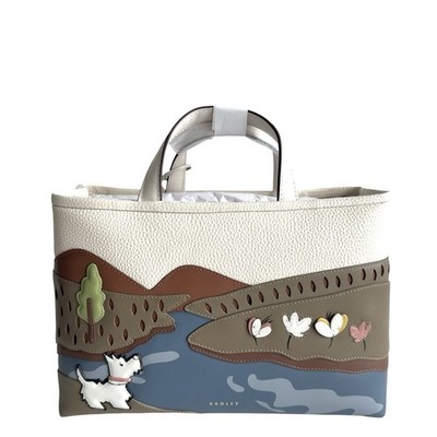 RADLEY Handtasche Salt Leather Medium Open Top Grab Crossbody Bag - Spring Daze Neu