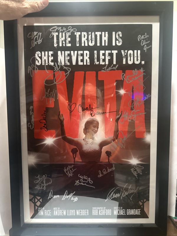 Evita Autographed Poster - 2013 LA Pantages 